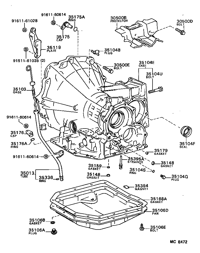  CAMRY |  TRANSMISSION CASE OIL PAN ATM