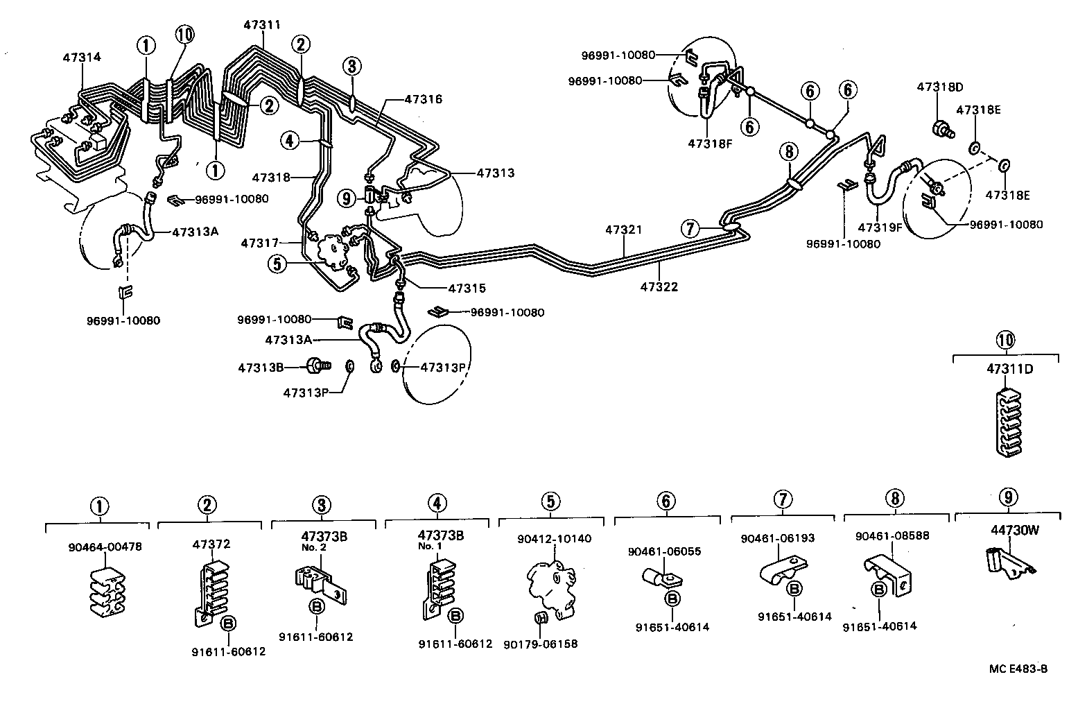  CELICA |  BRAKE TUBE CLAMP