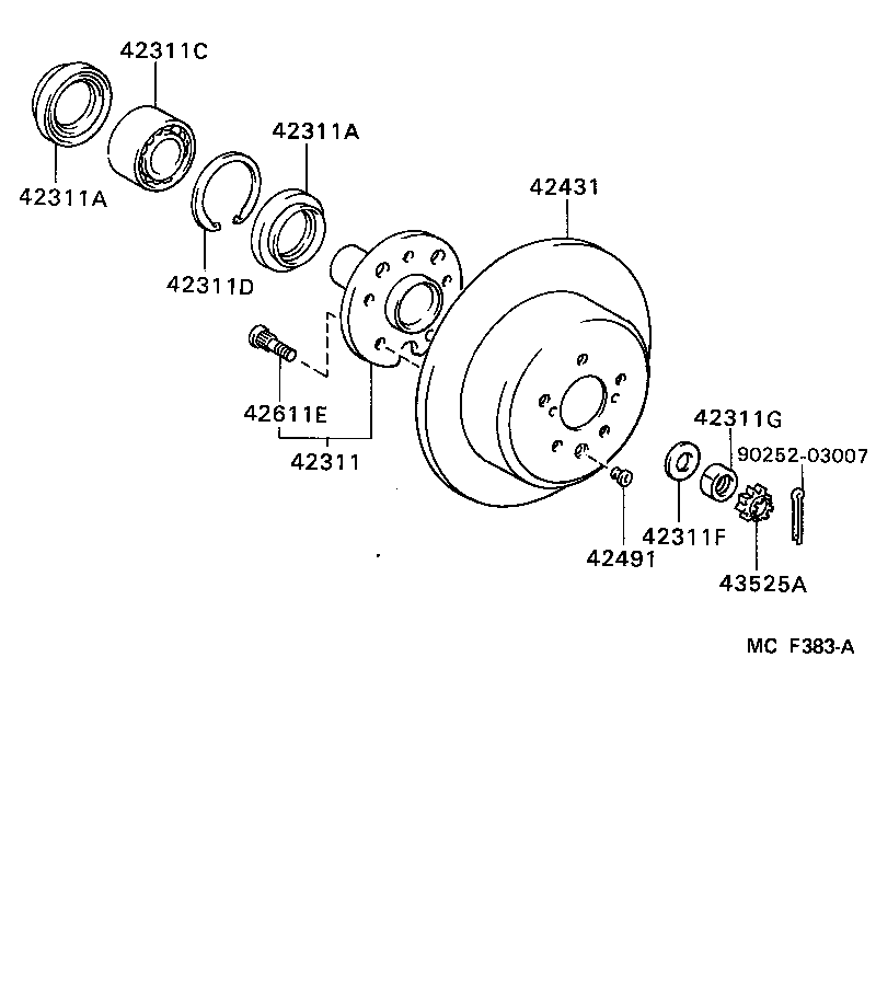  CAMRY |  REAR AXLE SHAFT HUB