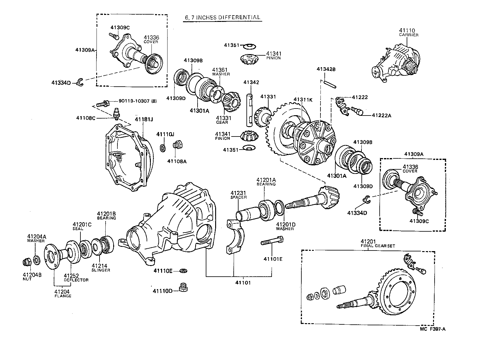  CAMRY |  REAR AXLE HOUSING DIFFERENTIAL