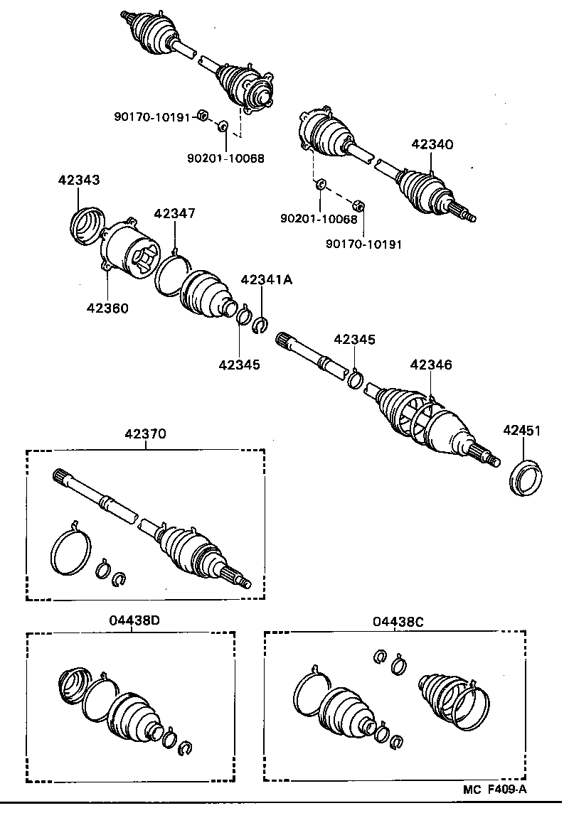  CAMRY |  REAR AXLE SHAFT HUB