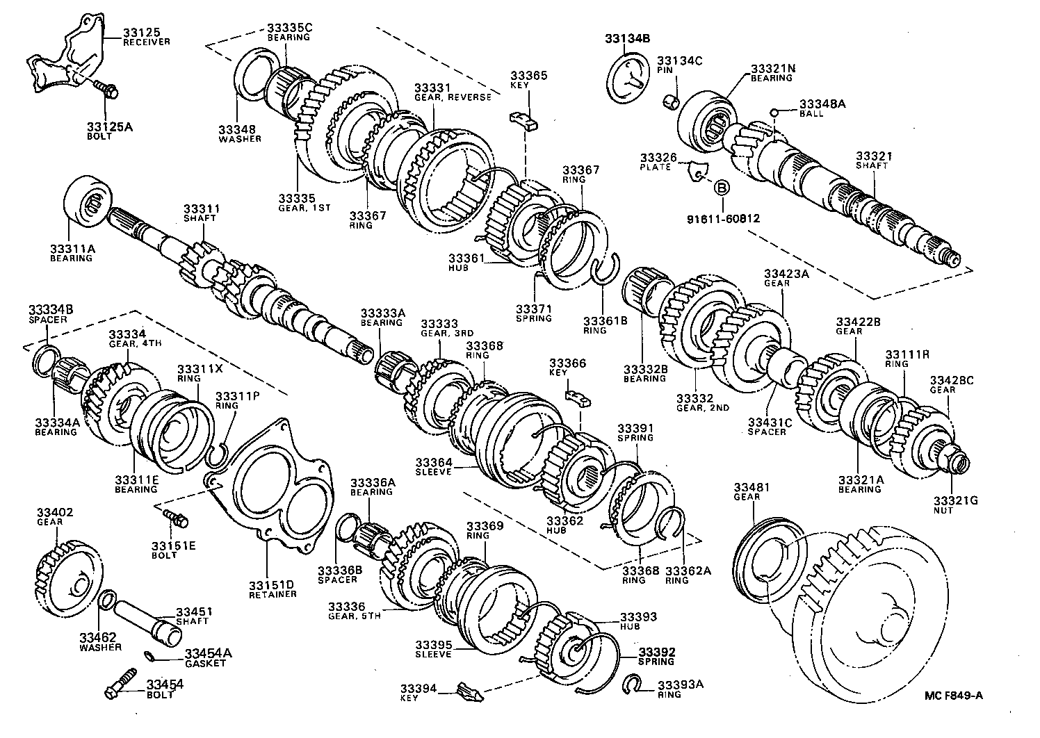  TERCEL |  TRANSMISSION GEAR MTM