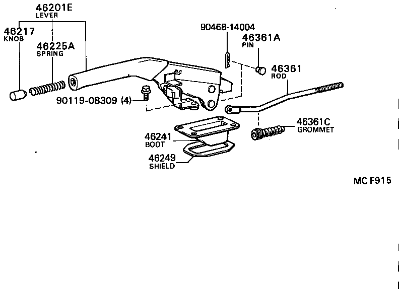  CRESSIDA |  PARKING BRAKE CABLE