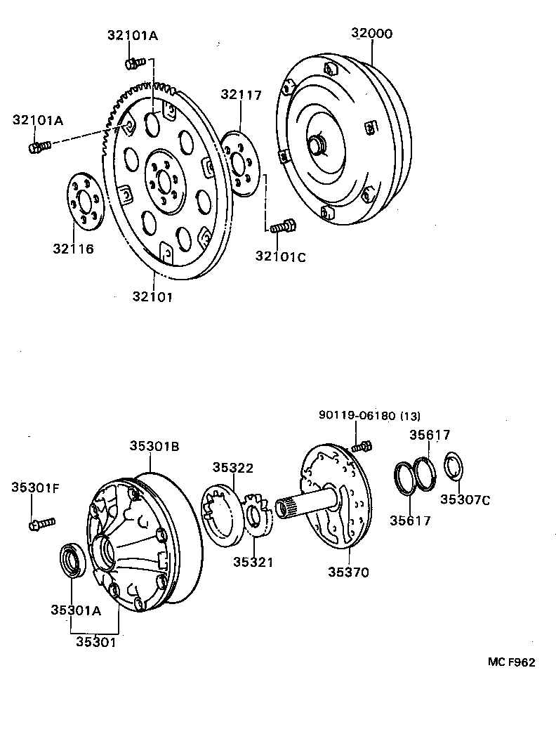  CRESSIDA |  TORQUE CONVERTER FRONT OIL PUMP CHAIN ATM