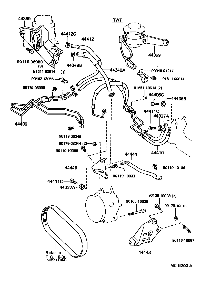  SUPRA |  POWER STEERING TUBE