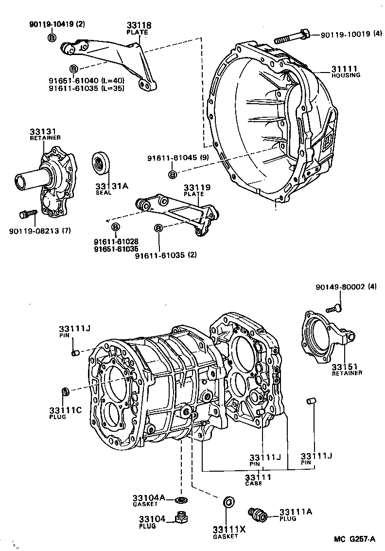  SUPRA |  CLUTCH HOUSING TRANSMISSION CASE MTM