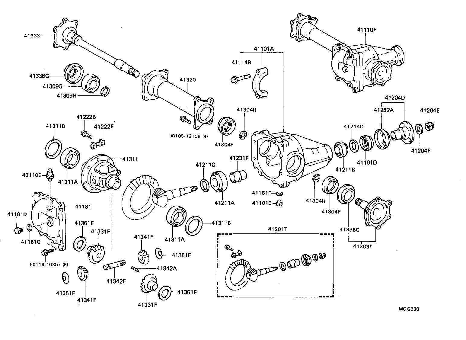  VAN |  FRONT AXLE HOUSING DIFFERENTIAL