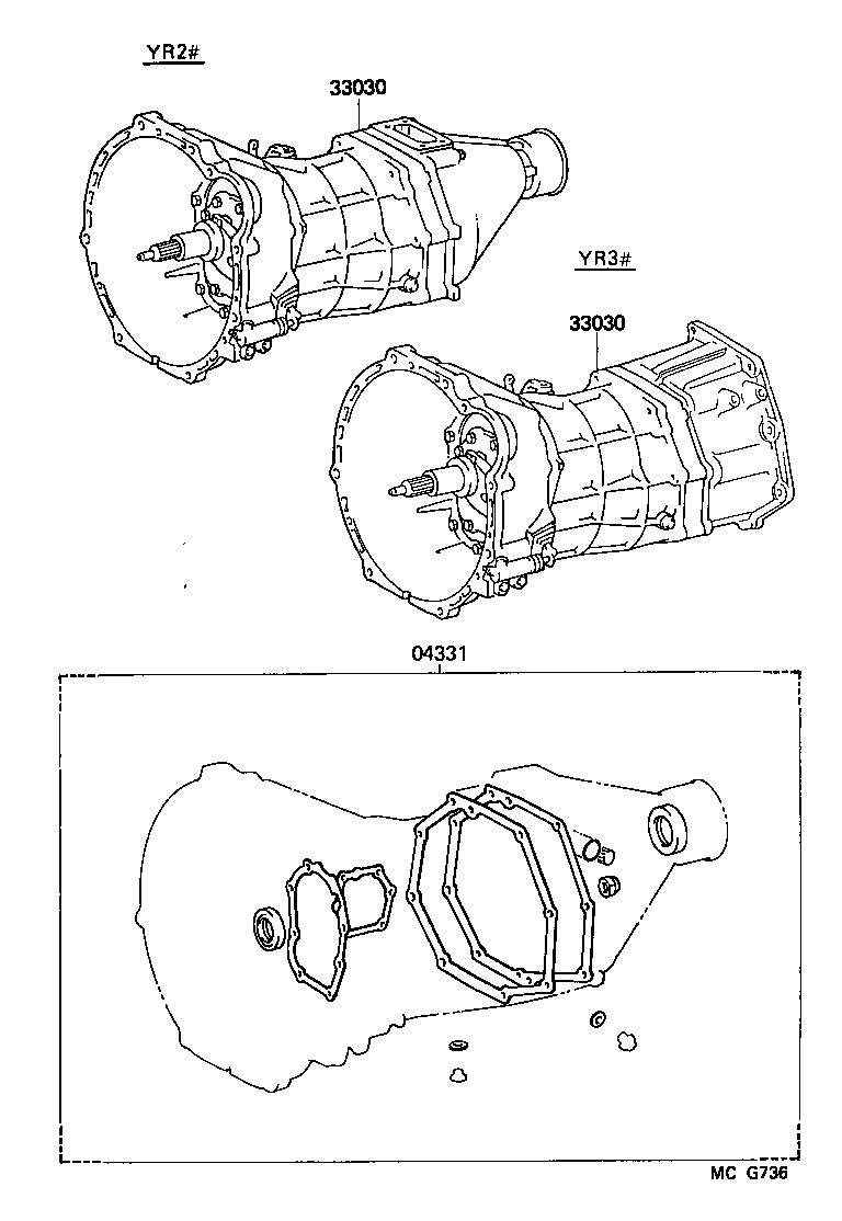  VAN |  TRANSAXLE OR TRANSMISSION ASSY GASKET KIT MTM