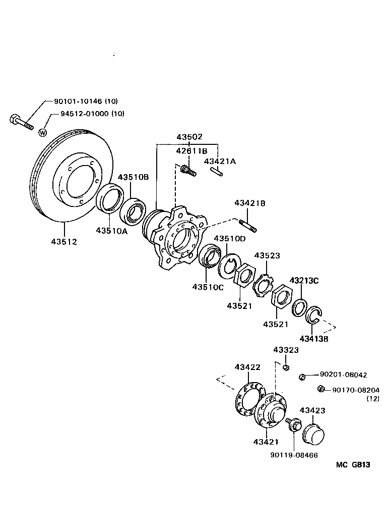  VAN |  FRONT AXLE HUB