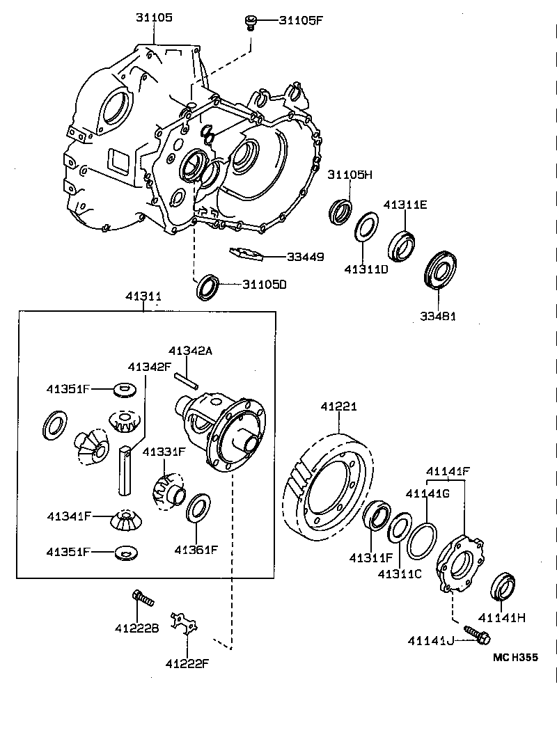  CELICA |  FRONT AXLE HOUSING DIFFERENTIAL