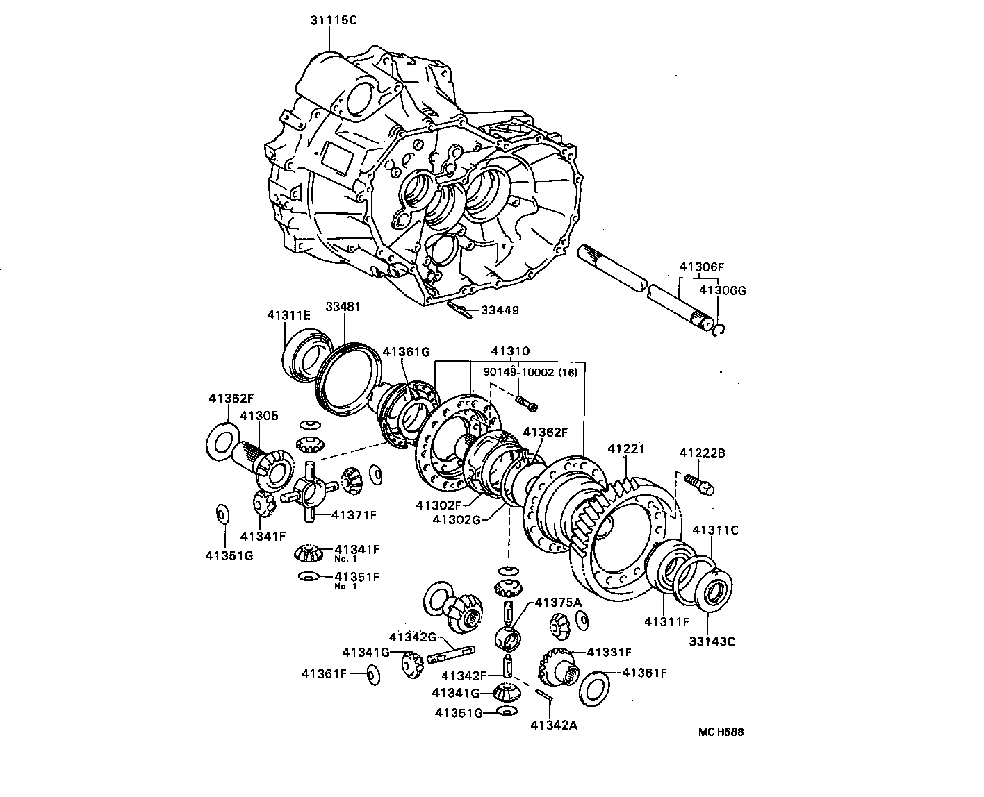  CAMRY |  FRONT AXLE HOUSING DIFFERENTIAL