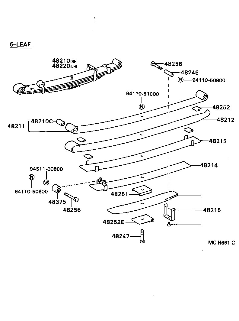  HILUX 2WD |  REAR SPRING SHOCK ABSORBER