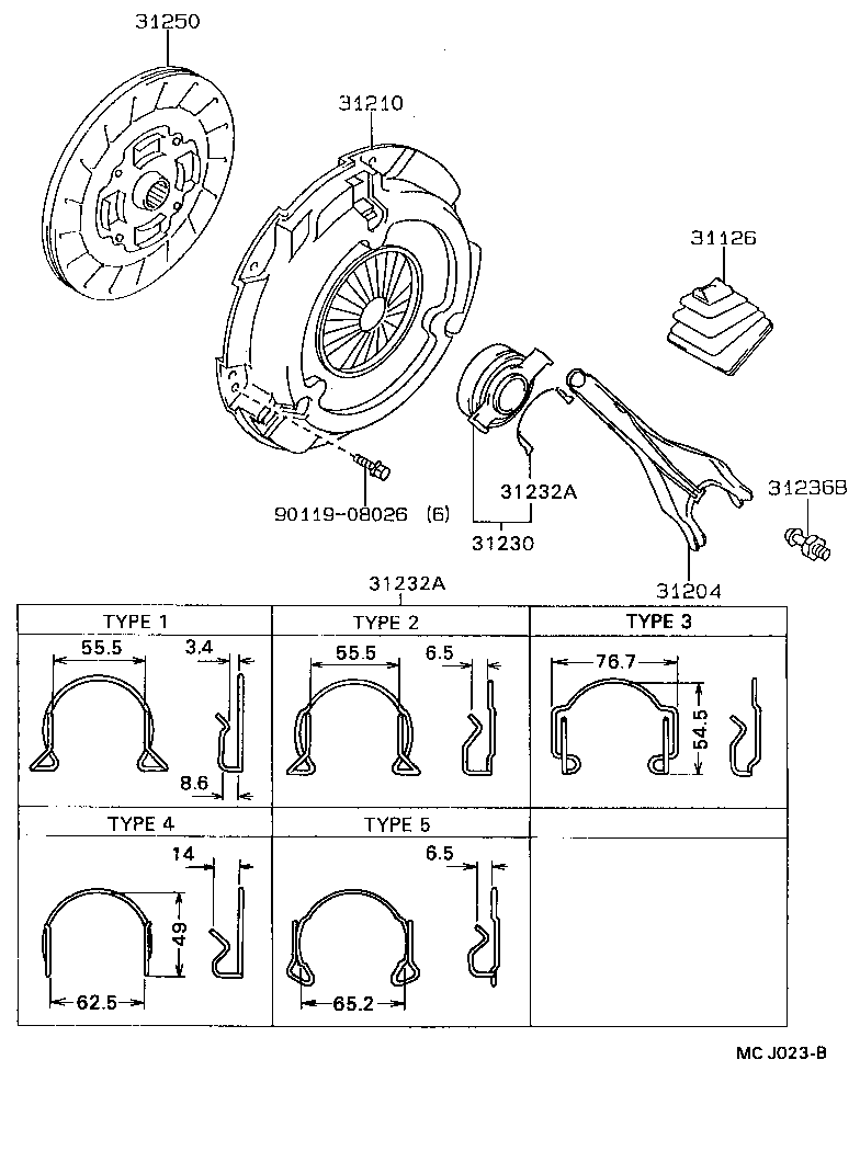  CELICA |  CLUTCH RELEASE FORK