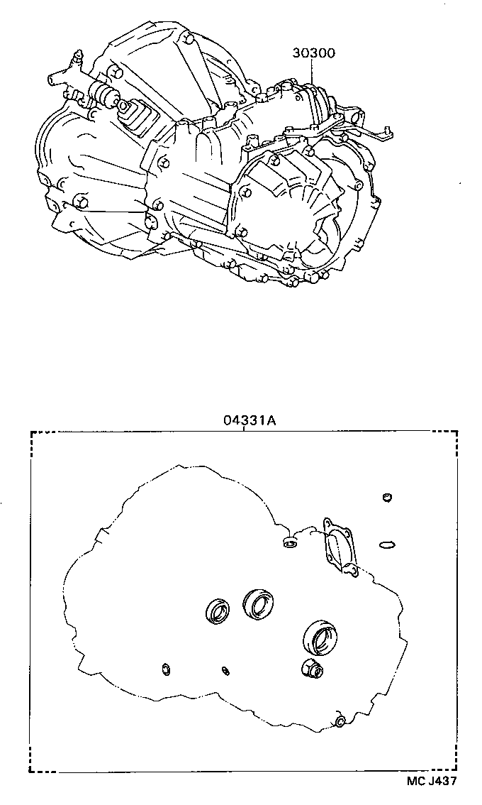  CELICA |  TRANSAXLE OR TRANSMISSION ASSY GASKET KIT MTM