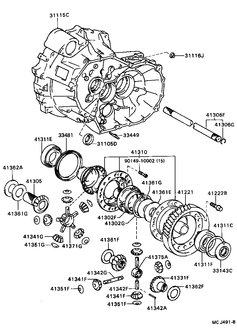  CELICA |  FRONT AXLE HOUSING DIFFERENTIAL