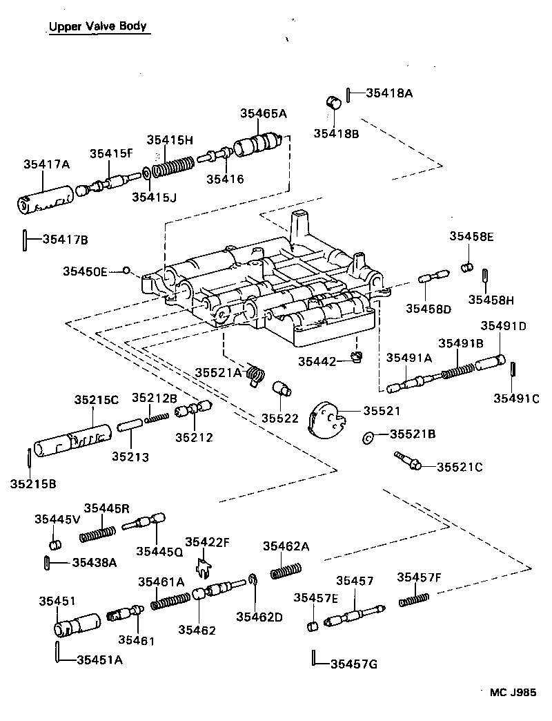  MR2 |  VALVE BODY OIL STRAINER ATM