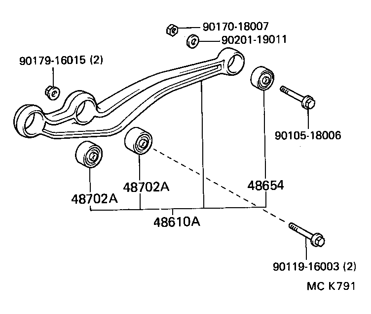  LX450 |  FRONT AXLE ARM STEERING KNUCKLE