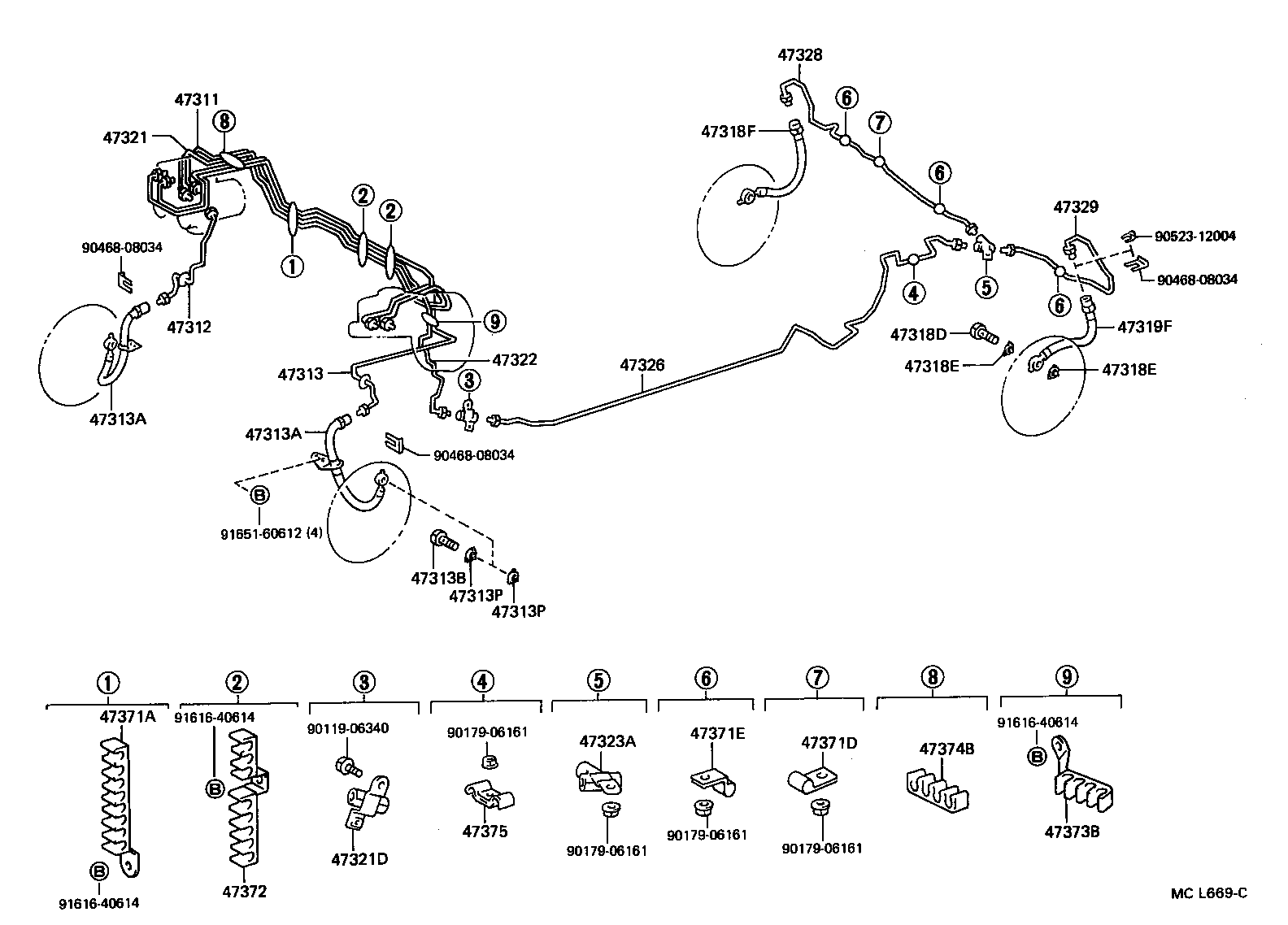  SC300 400 |  BRAKE TUBE CLAMP