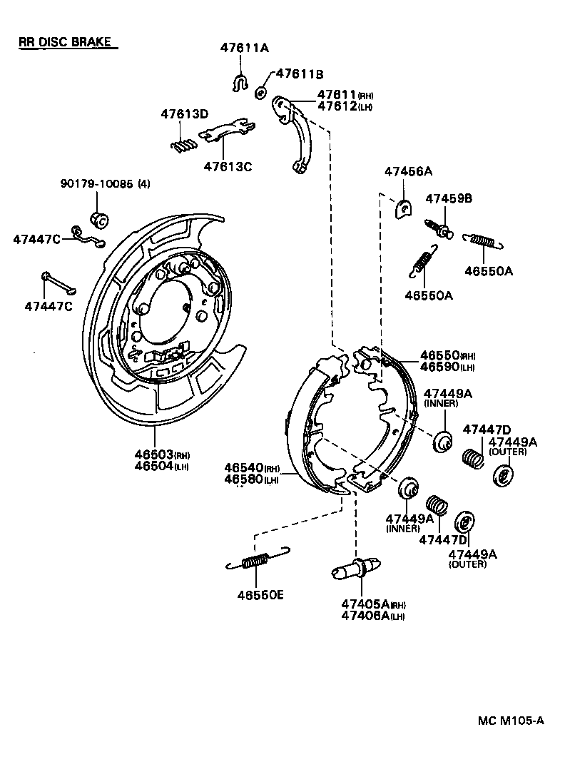  CRESSIDA |  PARKING BRAKE CABLE