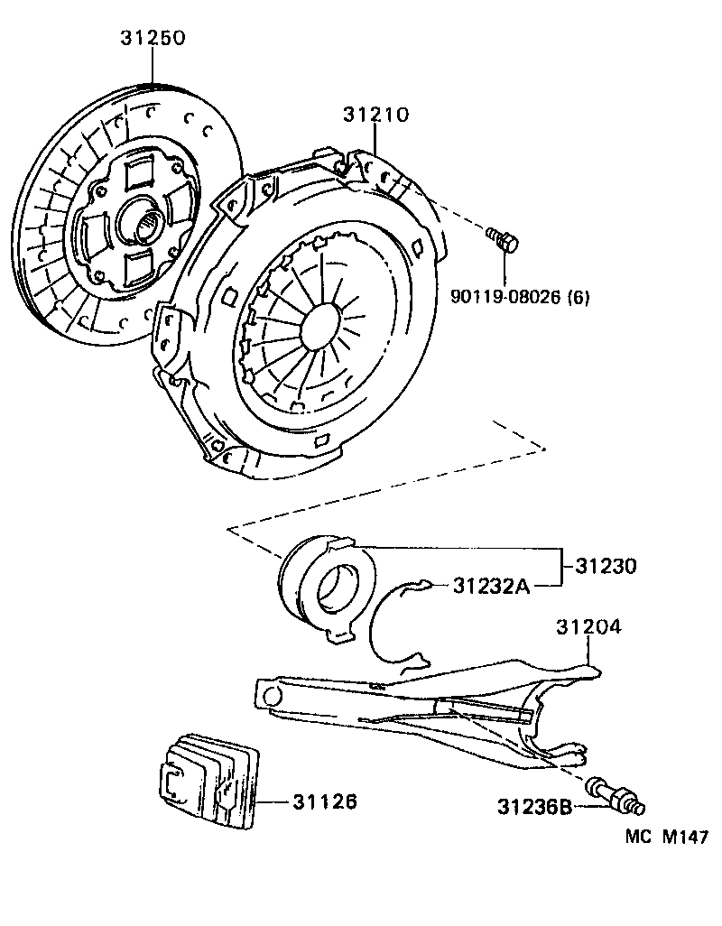  ES300 |  CLUTCH RELEASE FORK