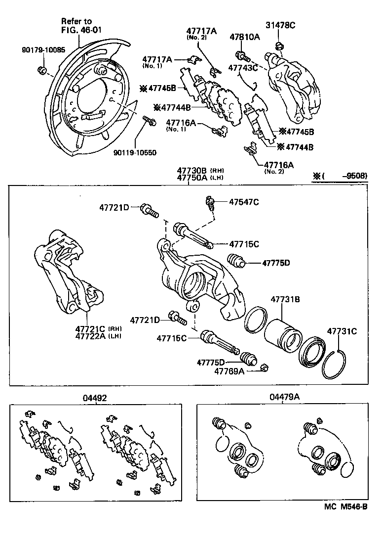  GS300 |  REAR DISC BRAKE CALIPER DUST COVER