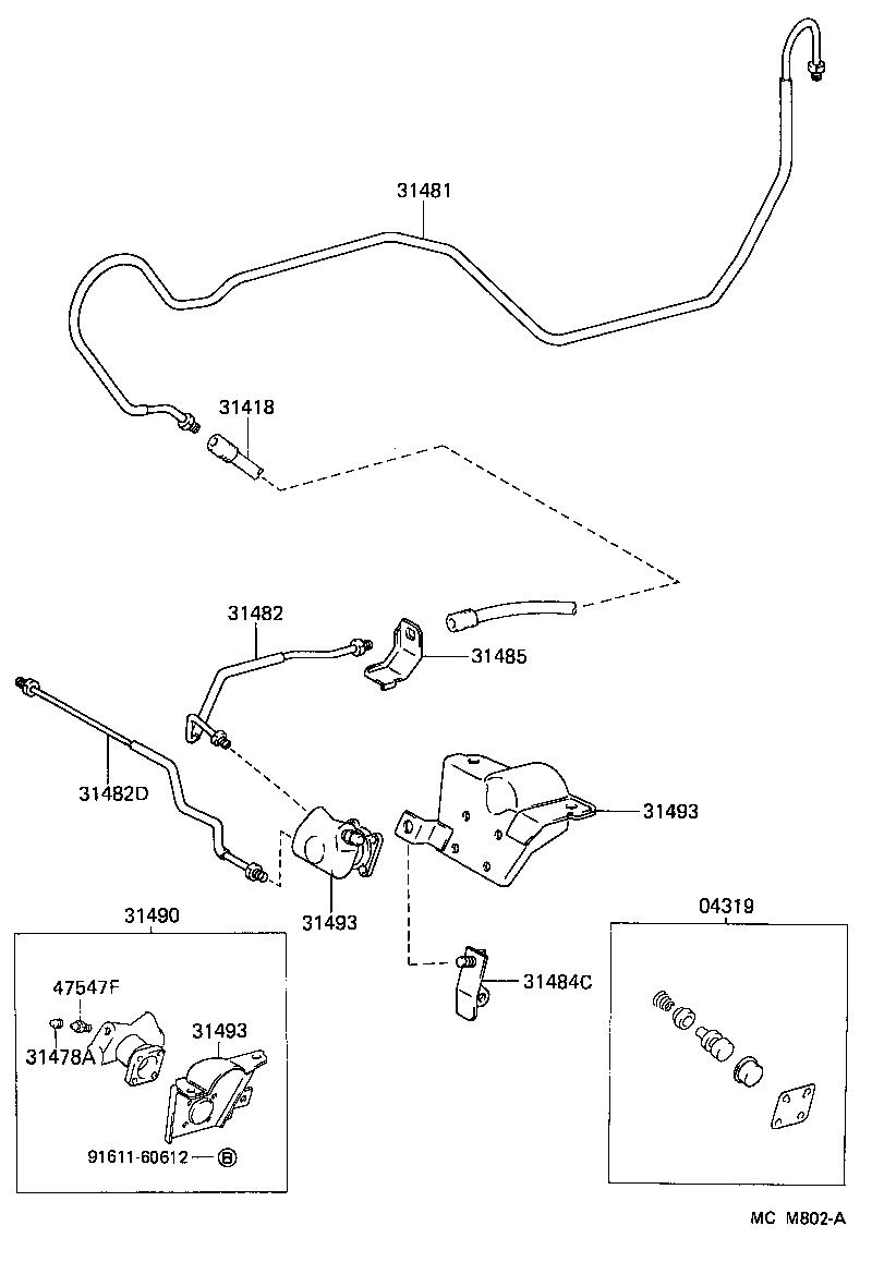  ES300 |  CLUTCH PEDAL FLEXIBLE HOSE