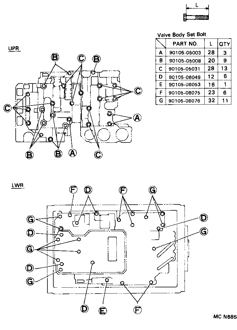  T100 |  VALVE BODY OIL STRAINER ATM