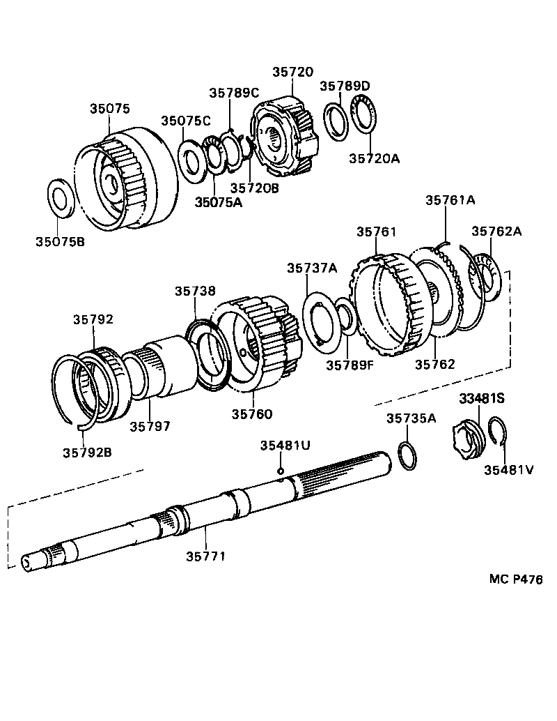  SUPRA |  PLANETARY GEAR REVERSE PISTON COUNTER GEAR ATM