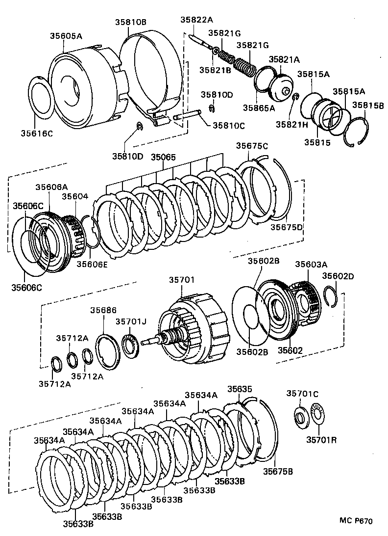  GS300 |  BRAKE BAND MULTIPLE DISC CLUTCH ATM