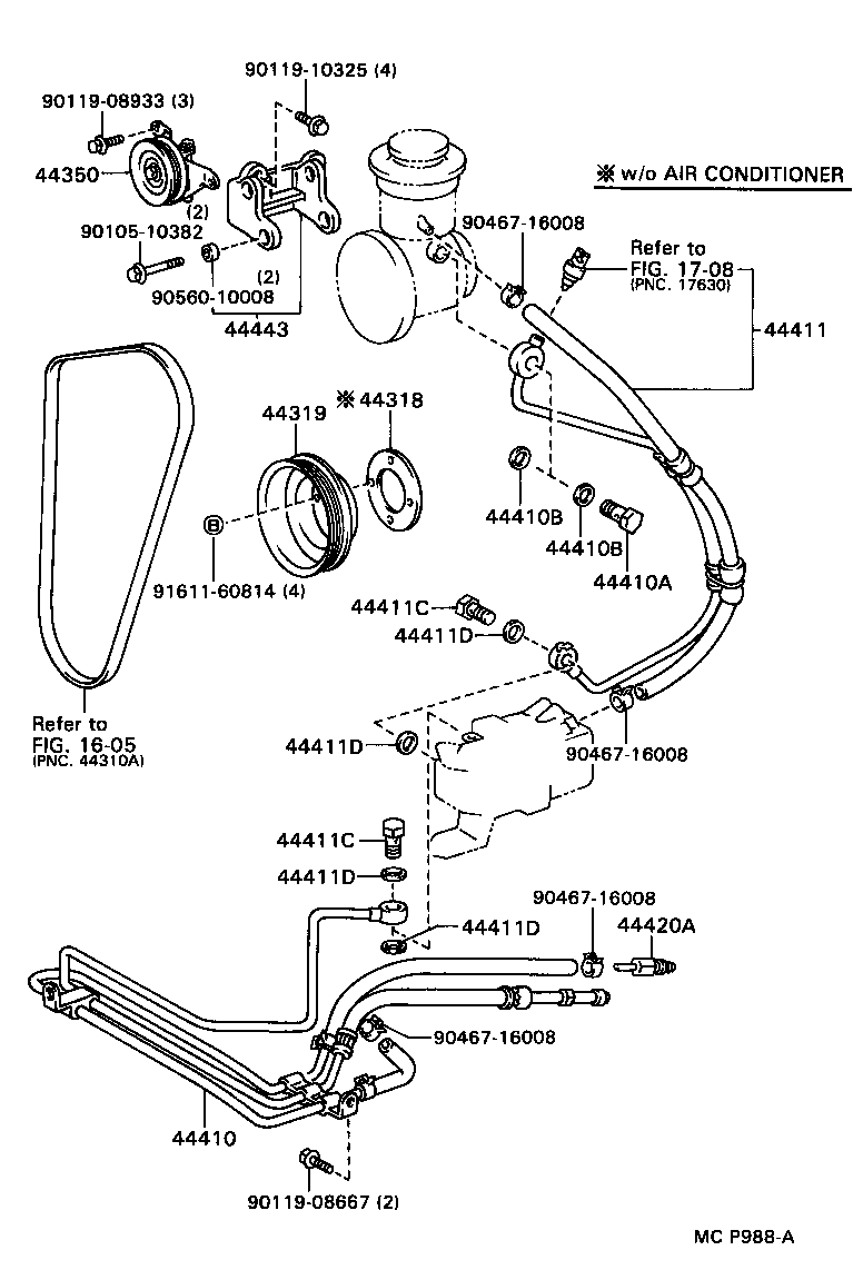  T100 |  POWER STEERING TUBE