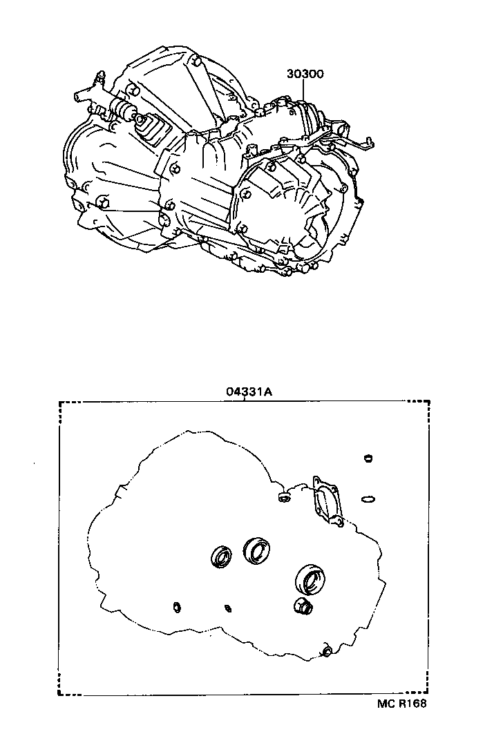  CELICA |  TRANSAXLE OR TRANSMISSION ASSY GASKET KIT MTM