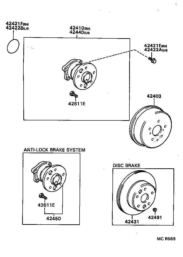  CELICA |  REAR AXLE SHAFT HUB