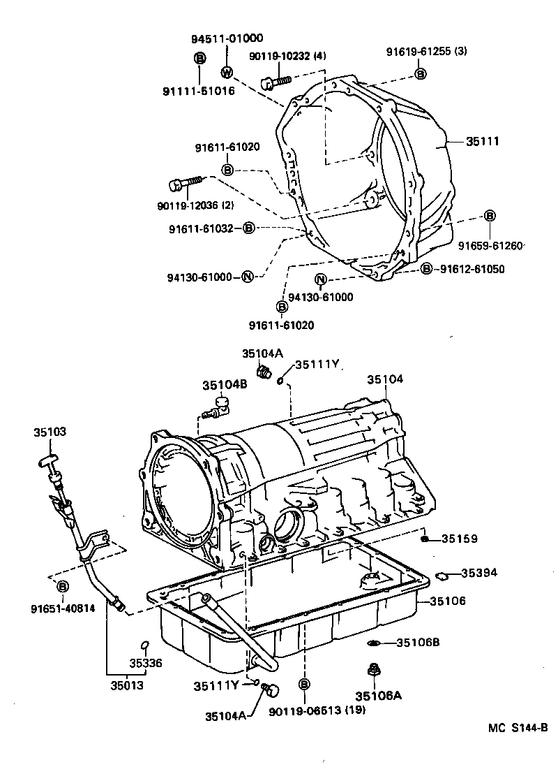  T100 |  TRANSMISSION CASE OIL PAN ATM