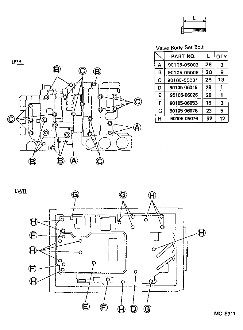  T100 |  VALVE BODY OIL STRAINER ATM