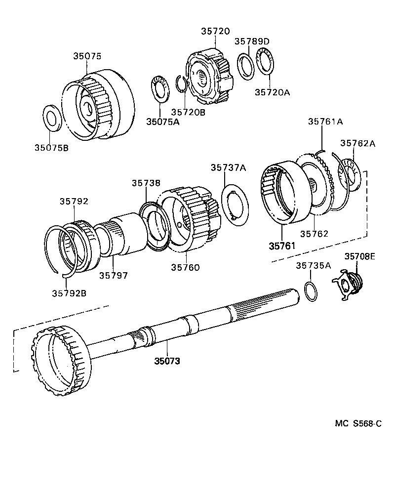  LAND CRUISER 80 |  PLANETARY GEAR REVERSE PISTON COUNTER GEAR ATM