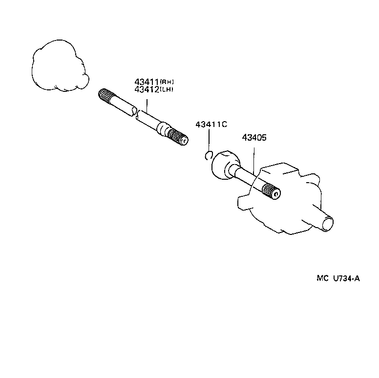  LX450 |  FRONT DRIVE SHAFT