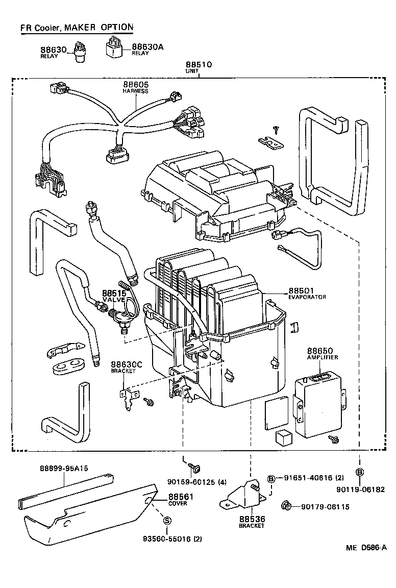  VAN |  HEATING AIR CONDITIONING COOLER UNIT