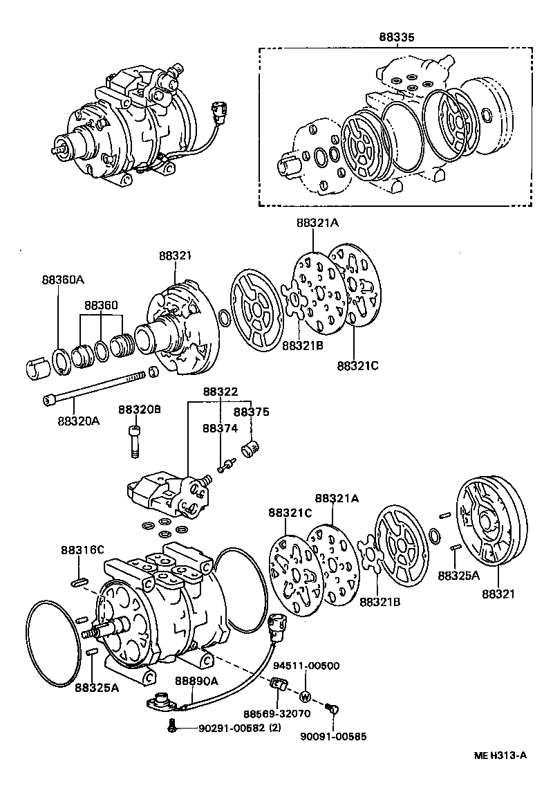  CELICA |  HEATING AIR CONDITIONING COMPRESSOR