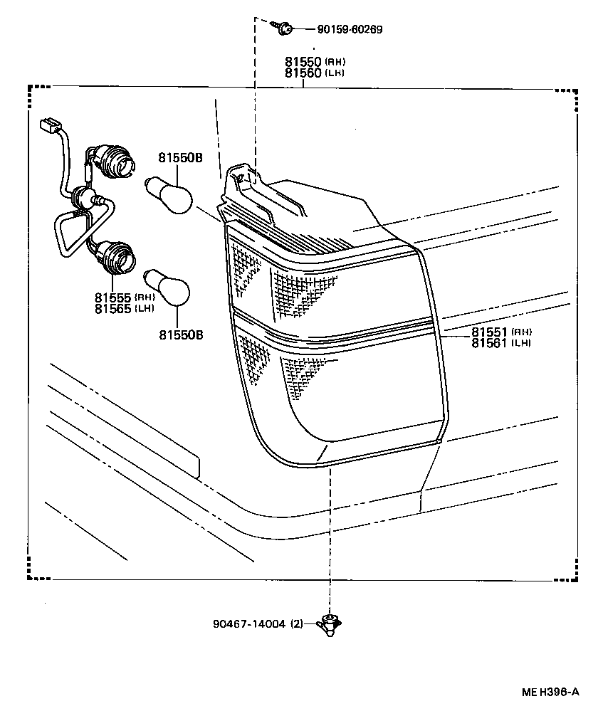  CAMRY |  REAR COMBINATION LAMP