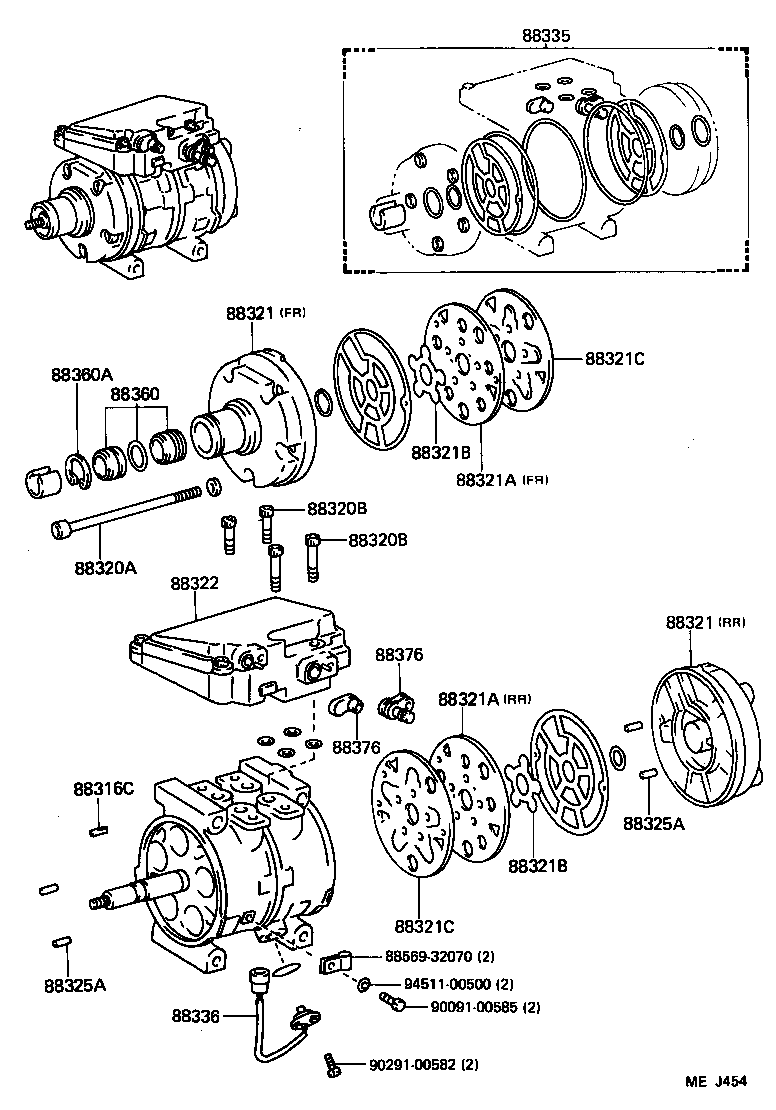  MR2 |  HEATING AIR CONDITIONING COMPRESSOR