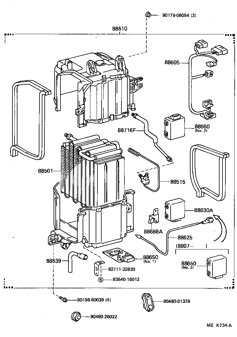  CAMRY |  HEATING AIR CONDITIONING COOLER UNIT