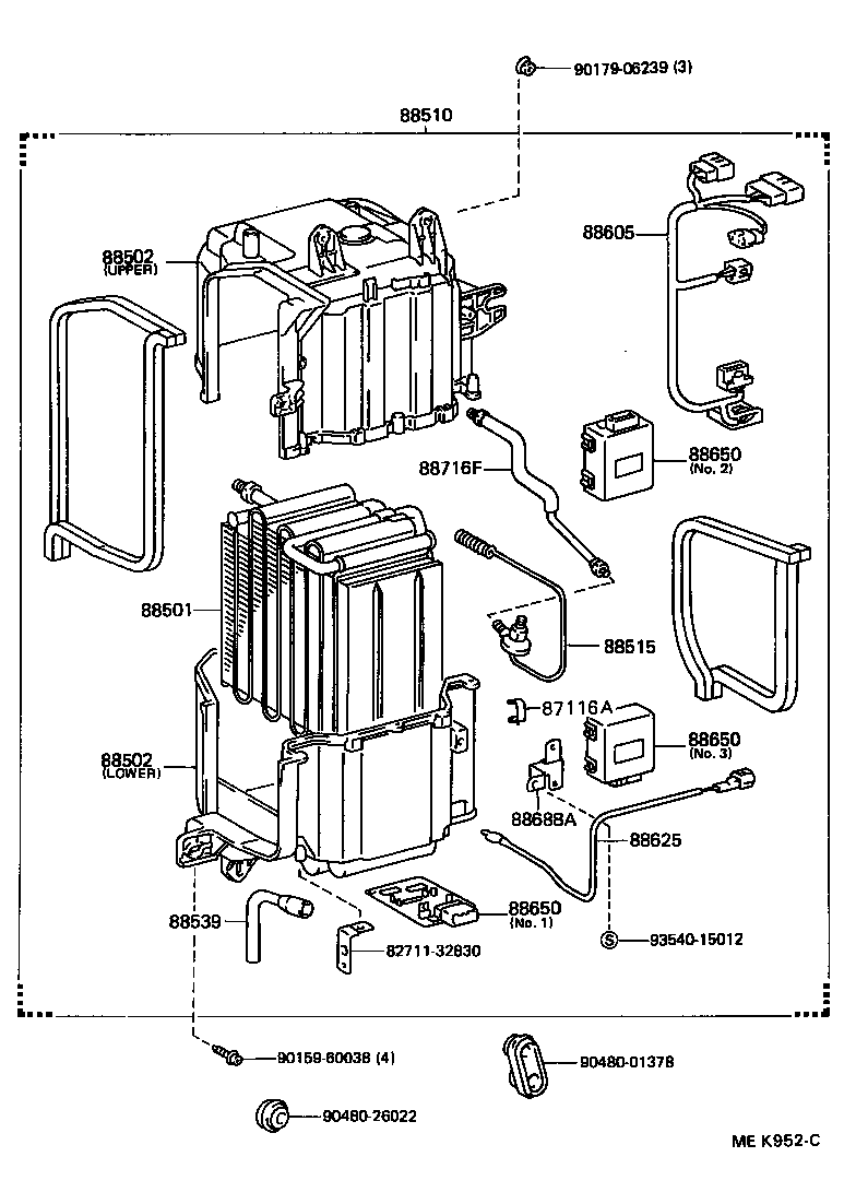  ES250 |  HEATING AIR CONDITIONING COOLER UNIT