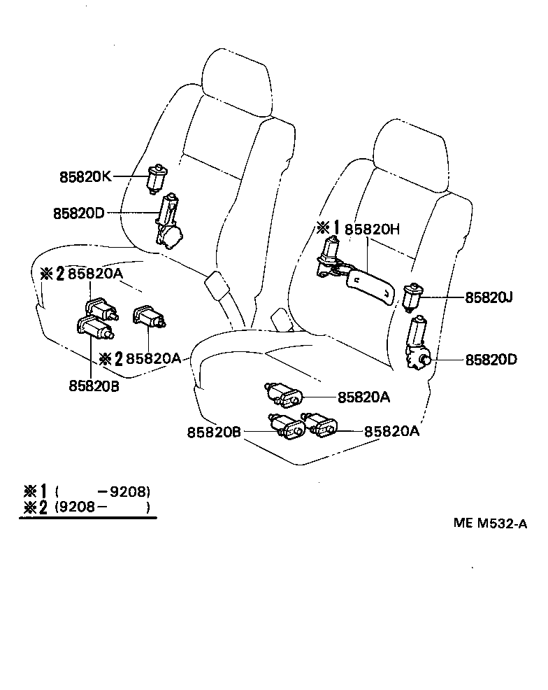  LS400 |  SEAT MOTOR SEAT HEATER