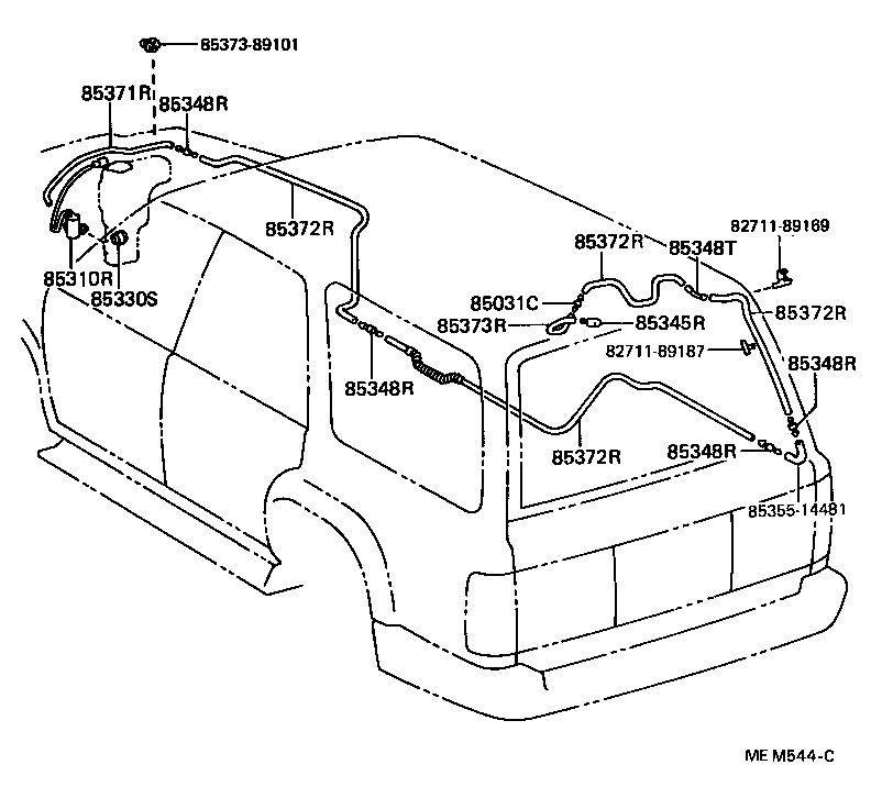  4 RUNNER TRUCK |  REAR WASHER