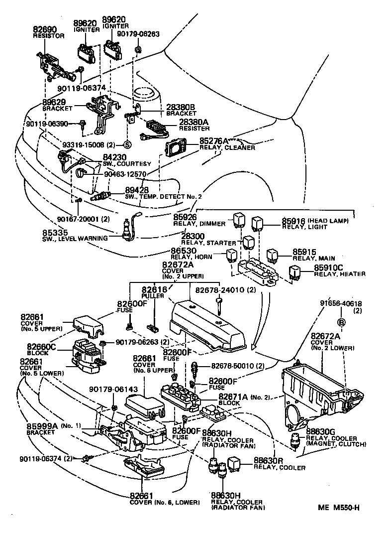  LS400 |  SWITCH RELAY COMPUTER