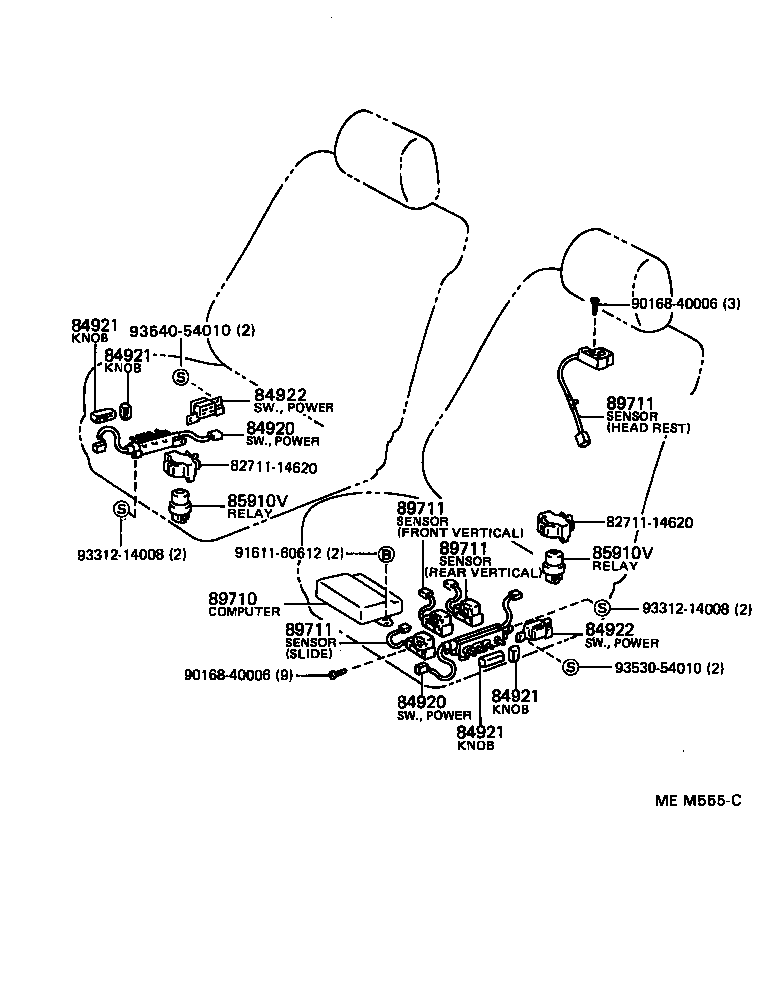  LS400 |  SWITCH RELAY COMPUTER