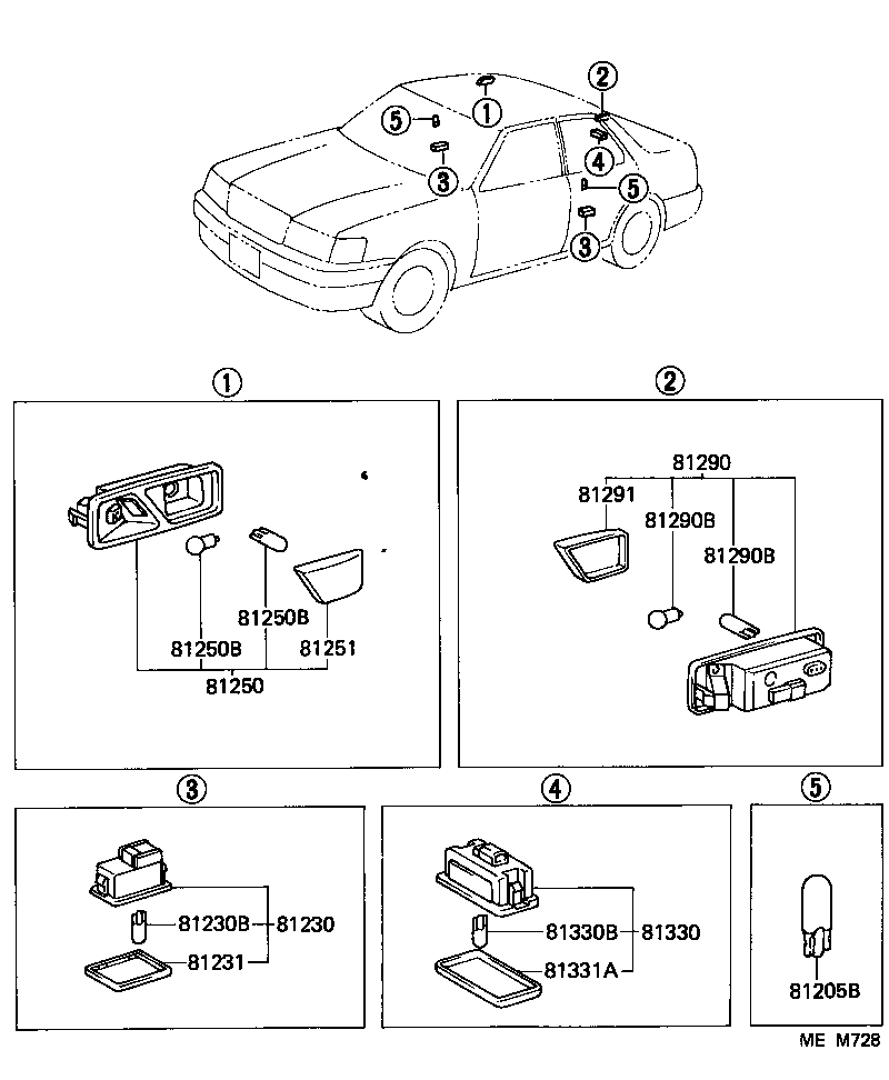  LS400 |  INTERIOR LAMP