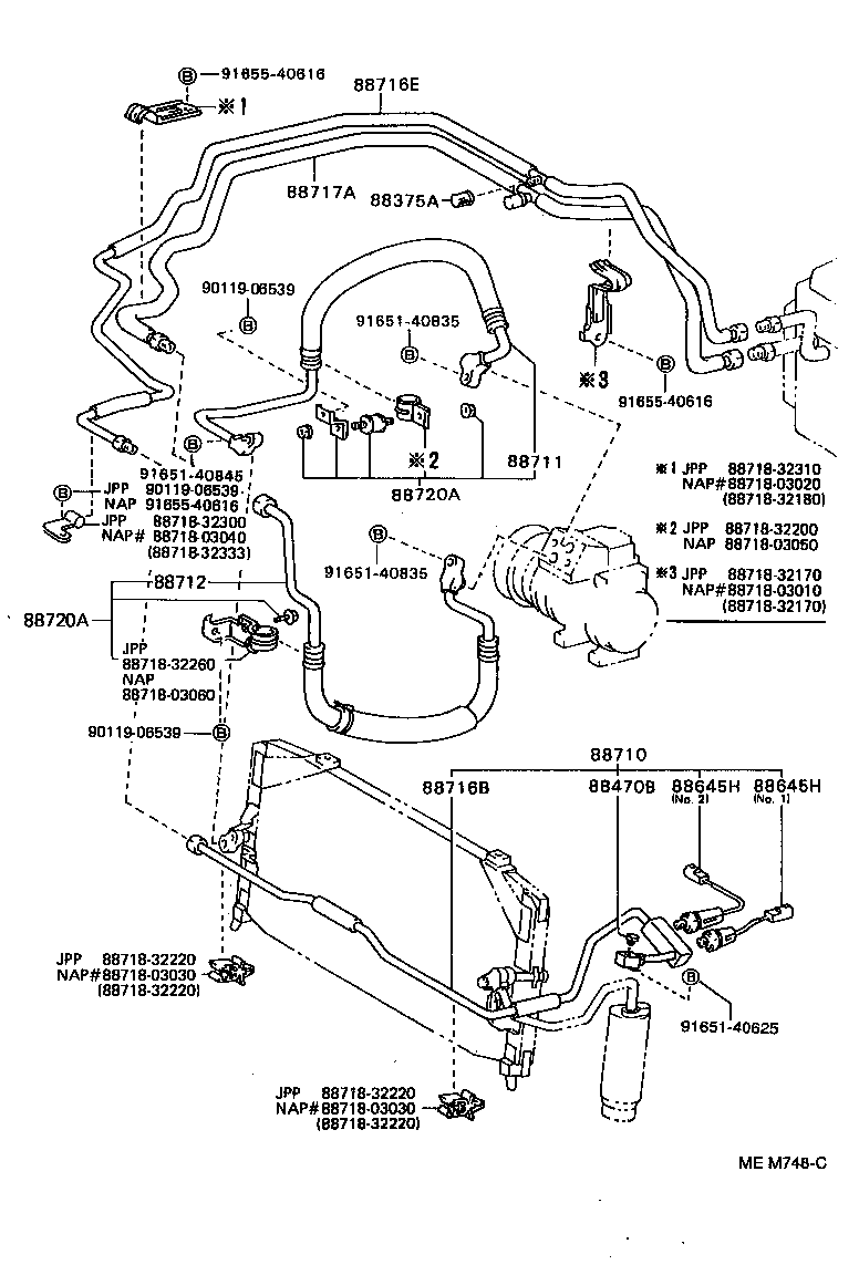  CAMRY NAP |  HEATING AIR CONDITIONING COOLER PIPING