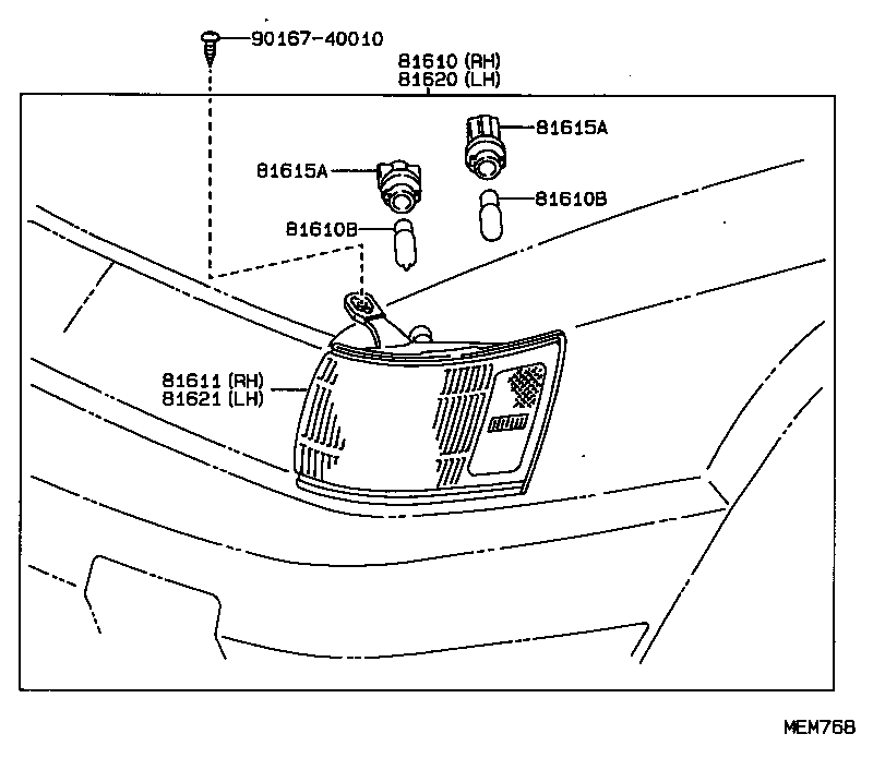  ES250 |  FRONT CLEARANCE LAMP