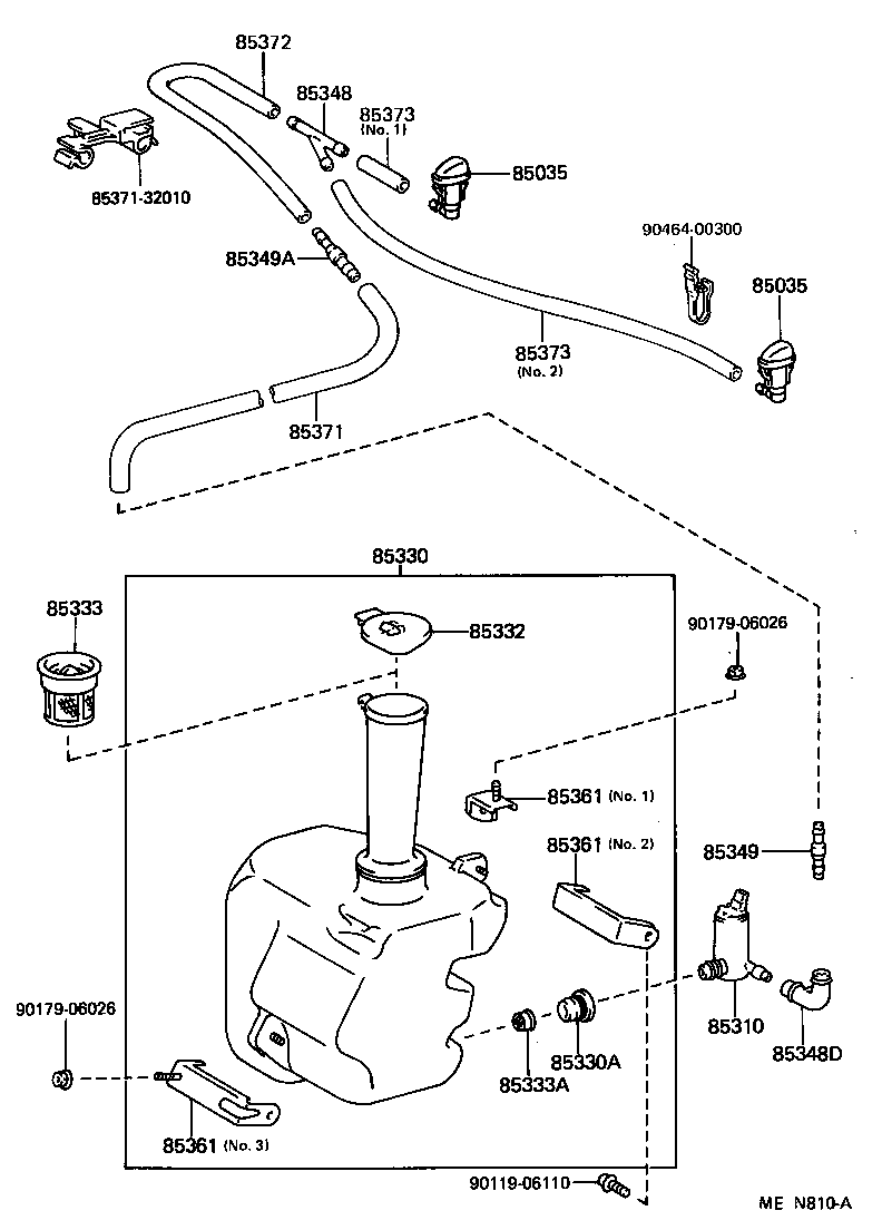  ES250 |  WINDSHIELD WASHER